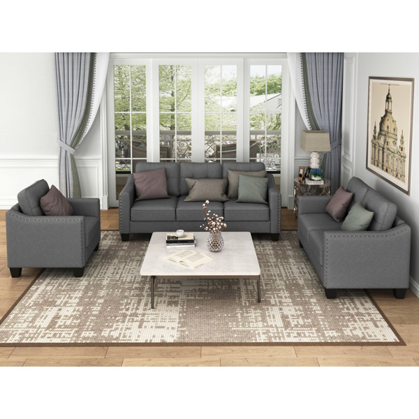 Three seater 2024 sofa set